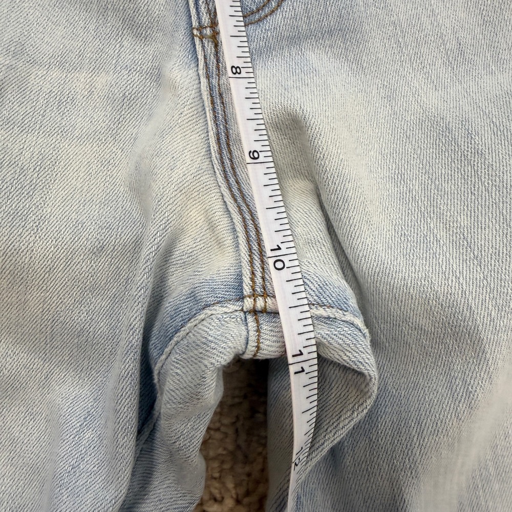 FRAME Le Crop Mini Boot Jeans Women Light Wash Blue Flared Denim Cotton 31 - Picture 8 of 10